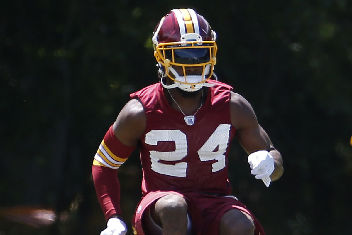 Josh Norman during practice with the Redskins