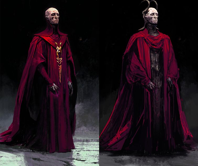 Concept art for Szass Tam, lich ruler of Thay in Dungeons and Dragons: Honor Among Thieves.