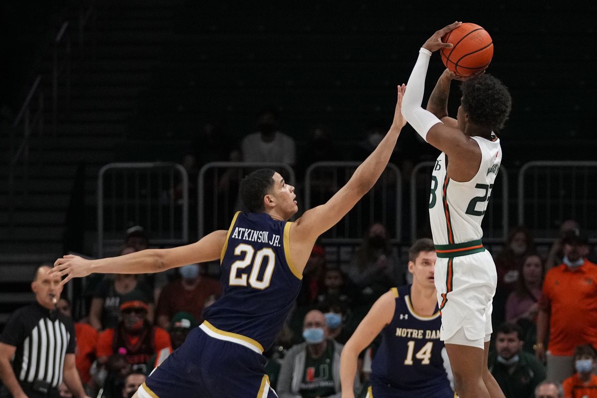NCAA Basketball: Notre Dame at Miami-Florida