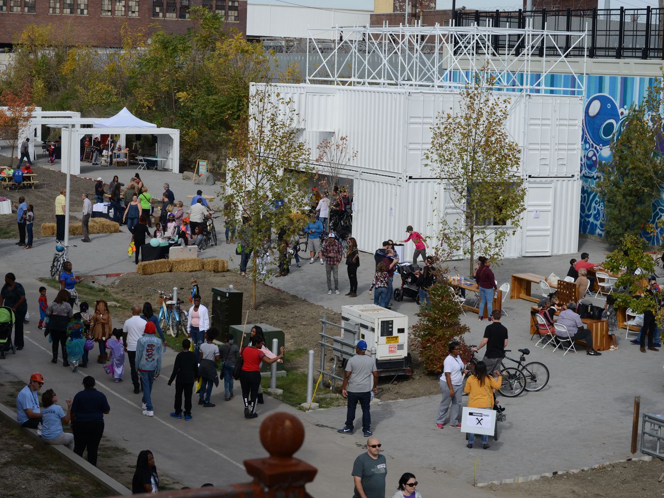 The Dequindre Cut Freight Yard preview during last year’s Harvest Festival