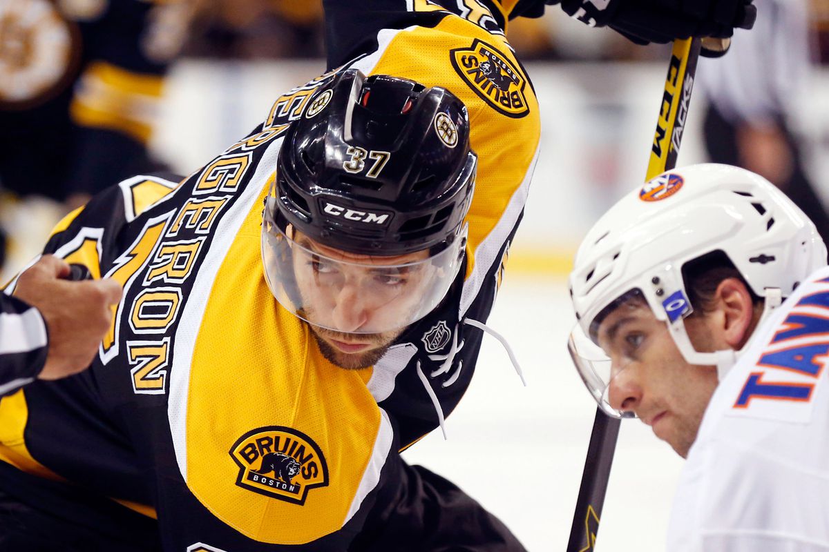 Patrice Bergeron never gambles. But if he did, he'd buy a Bruins ticket.