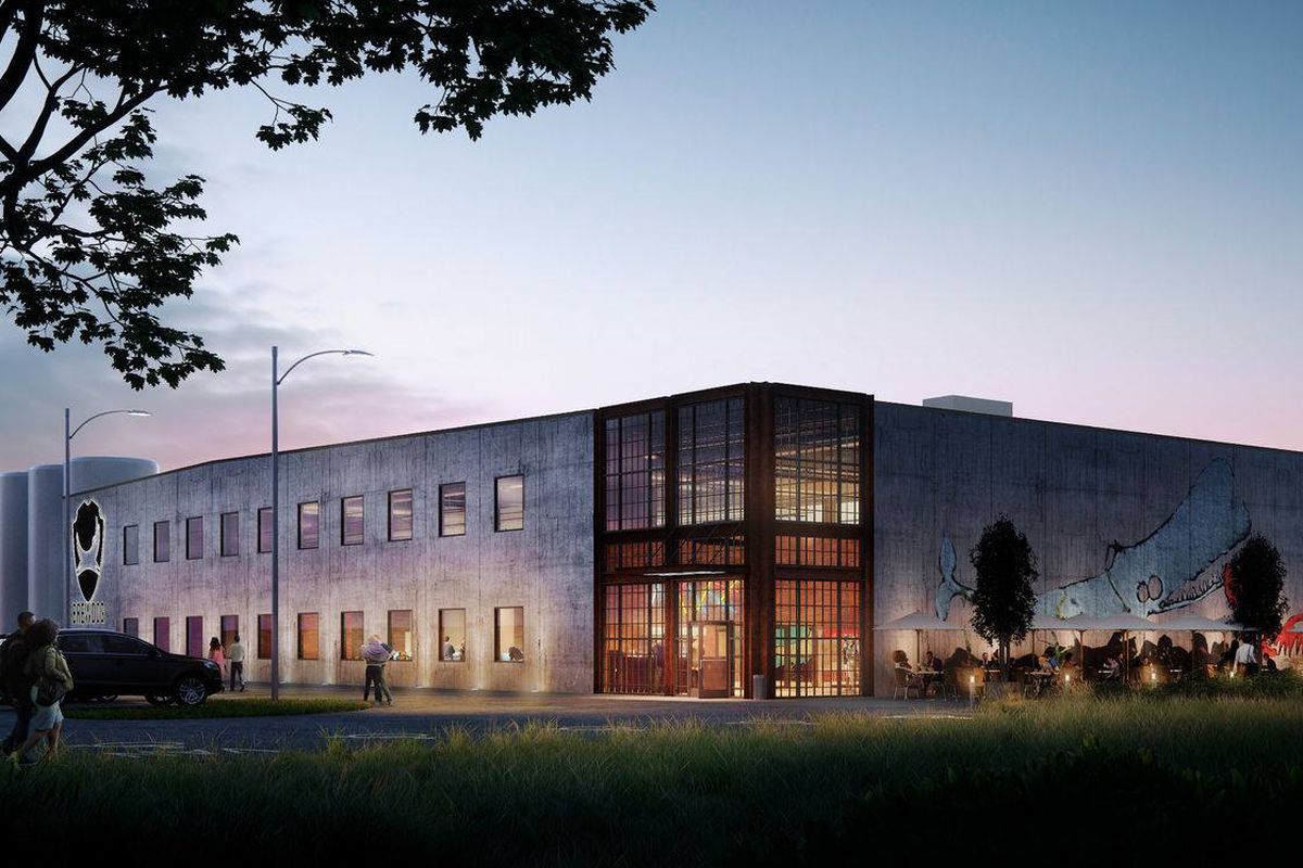 A rendering of BrewDog’s Columbus facility.