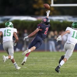 Action during the Provo versus Springville football game at Springville High School in Springville on Friday, Sept. 13, 2019.