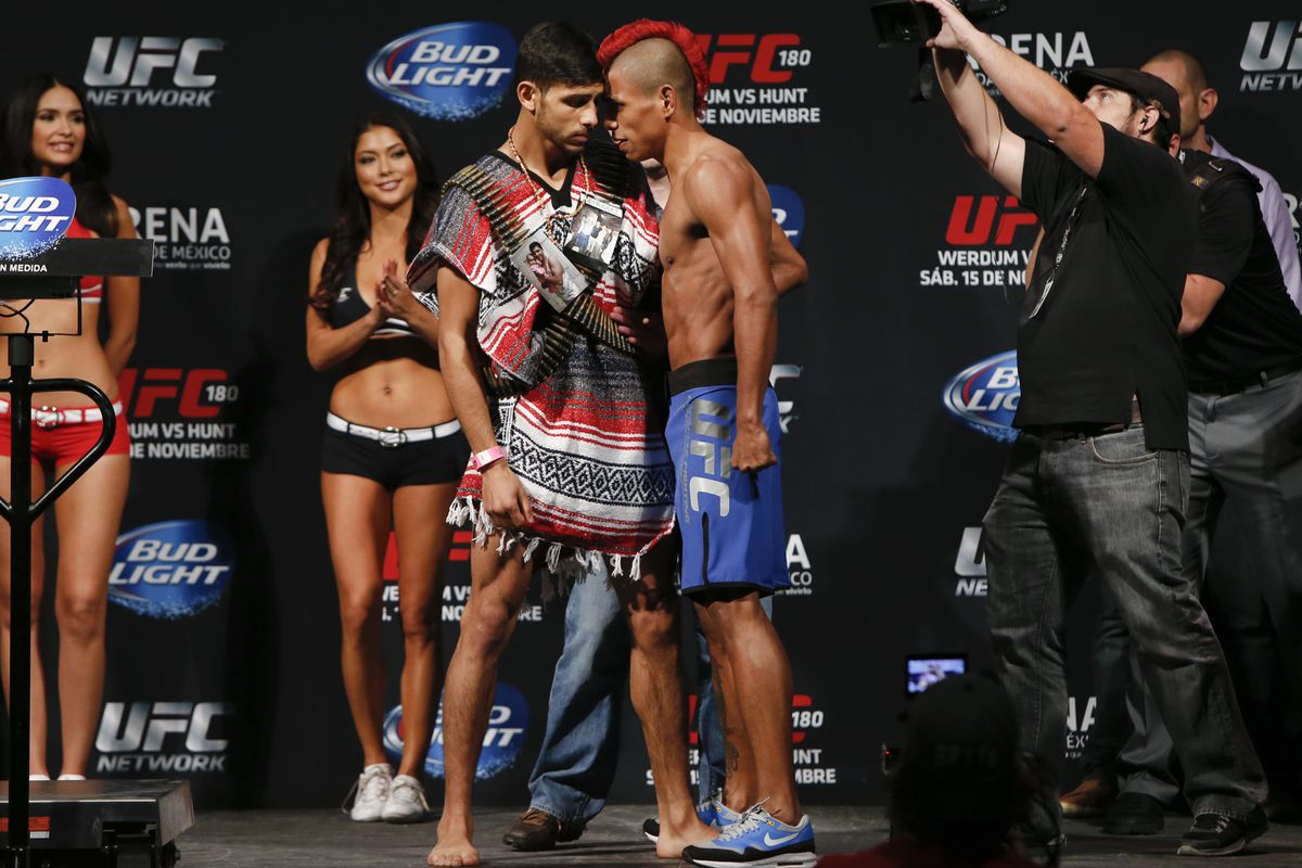 Yair Rodriguez and Leonardo Morales headline the UFC 180 undercard on Saturday night.