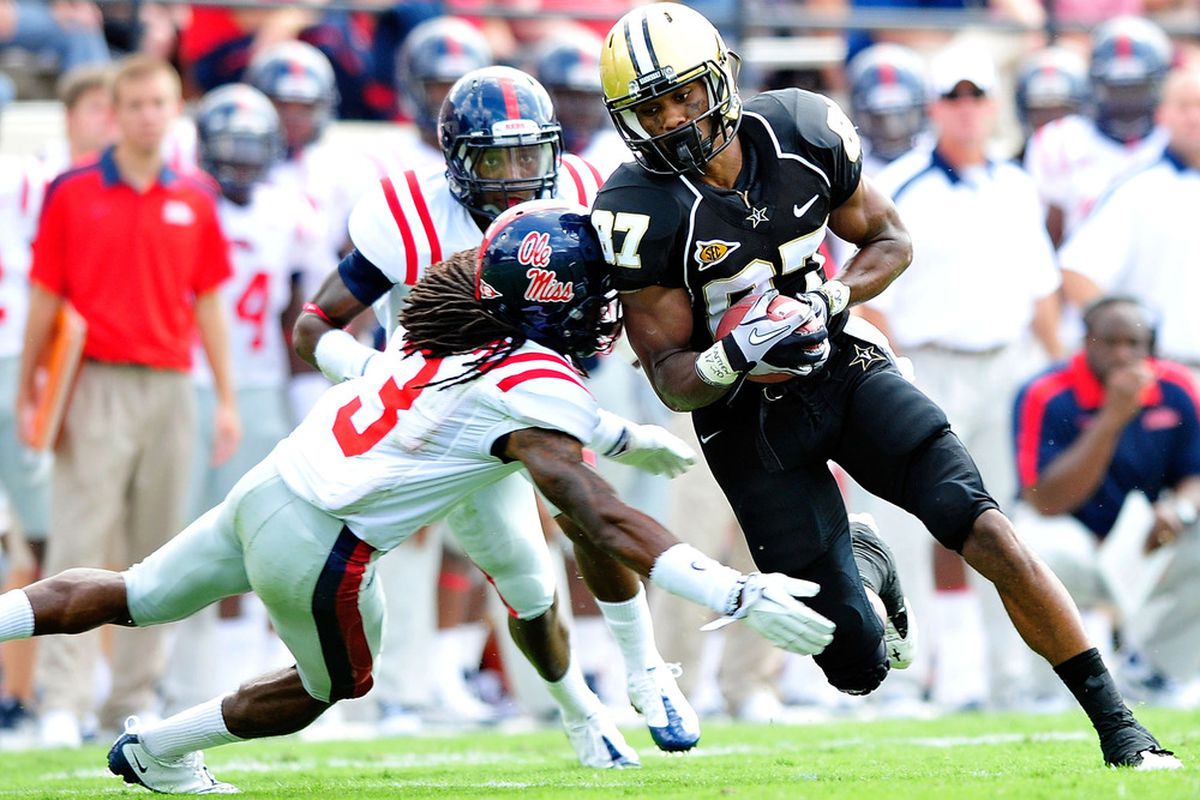 Jordan Matthews had seven catches for 105 yards and two touchdowns in Vandy's spring game, cementing his status as the team's #1 receiver heading into the fall.