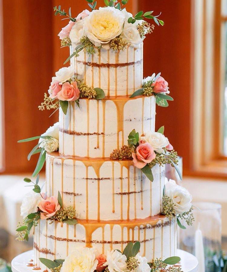 A wedding cake from Lady Quackenbush’s Cakery