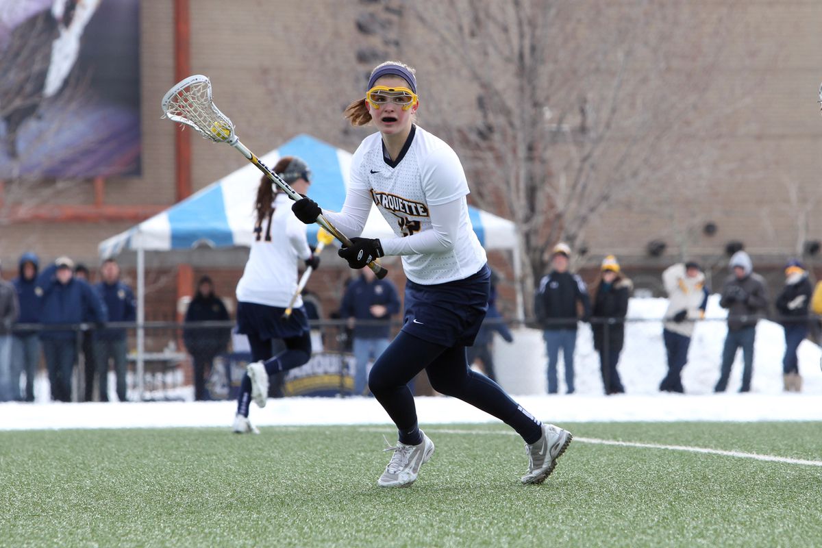 Hayley Baas was on a tear scoring four goals in a row for Marquette.