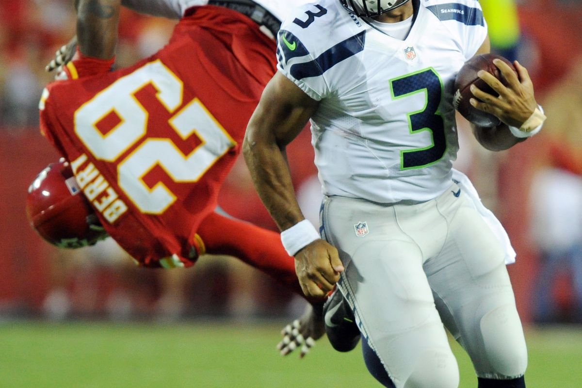 Russell Wilson has already overcome the notion that he can't be in an amazing photo.