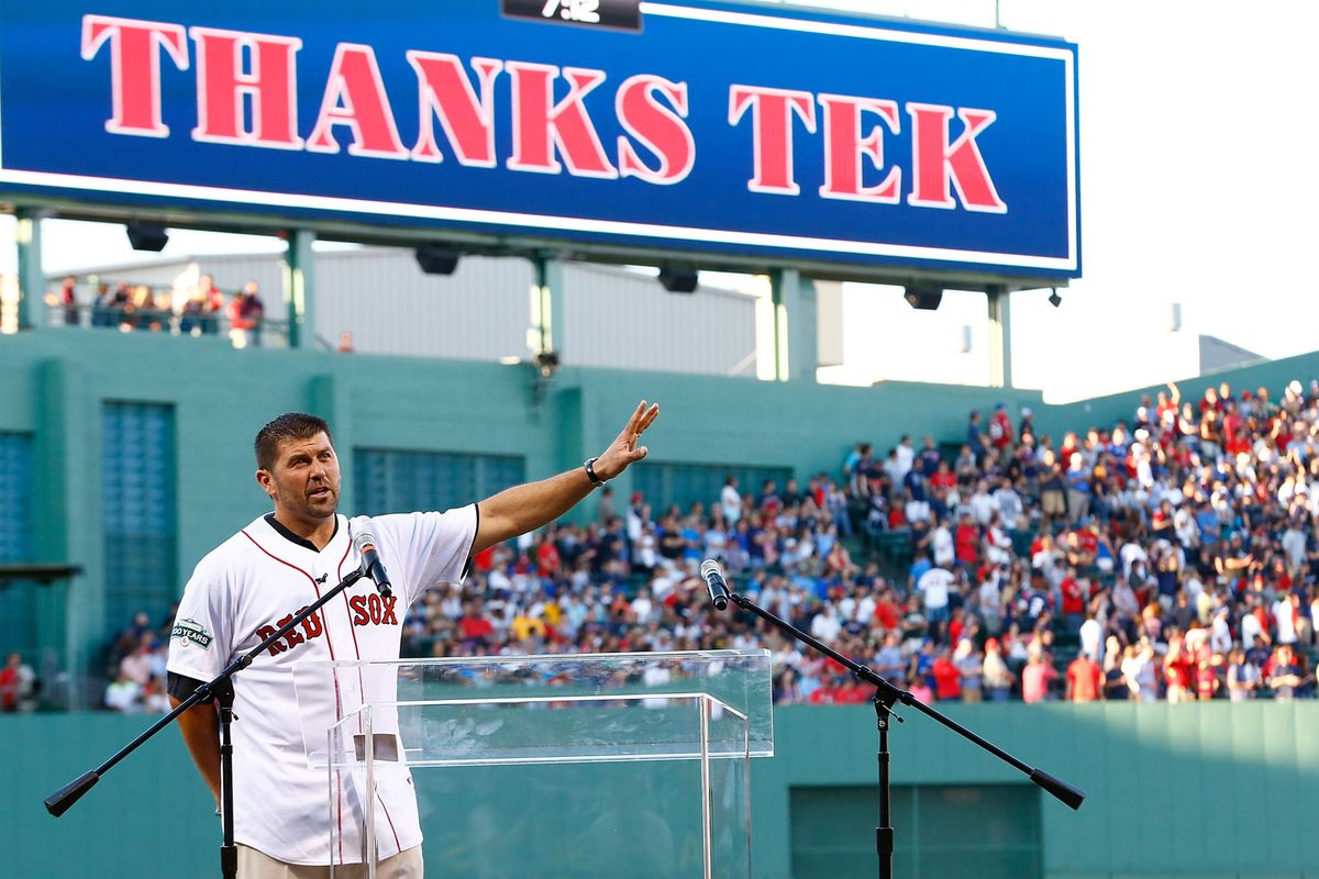 Thanks for everything, Tek. Stay retired for a few more years, though. (Photo by Jared Wickerham/Getty Images)