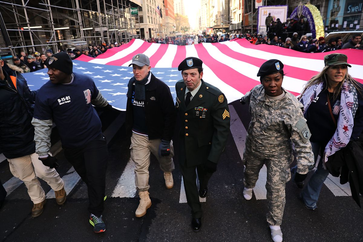 Veterans Day Parade Held On New York's 5th Avenue