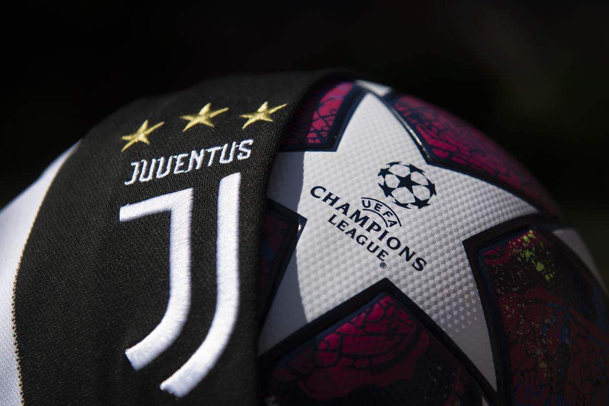 The Juventus Club Crest and Champions League Match Ball