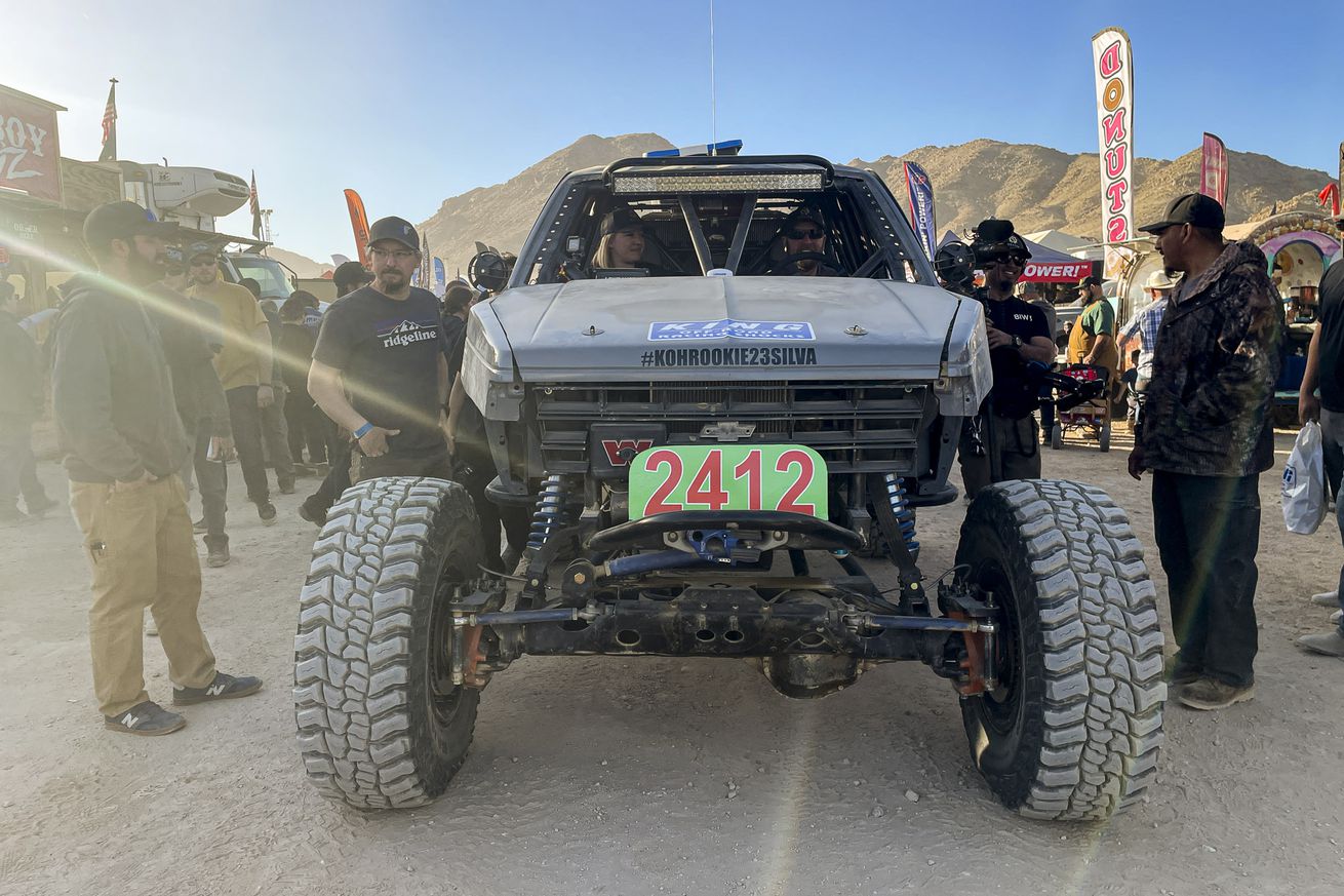 Keith and Melissa Silva’s EV rock crawler at King of the Hammers