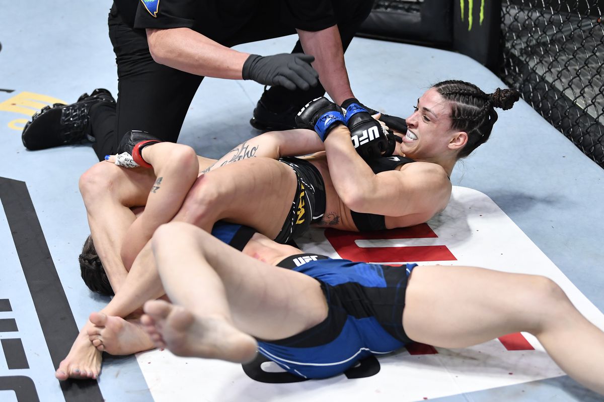 UFC Vegas 23 video: Mackenzie Dern makes quick work of Nina Nunes with first-round armbar submission - MMA Fighting