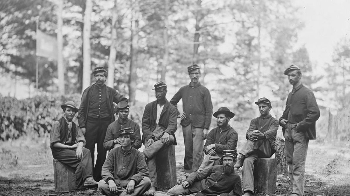 Union engineers in Petersburg, VA in August 1864.