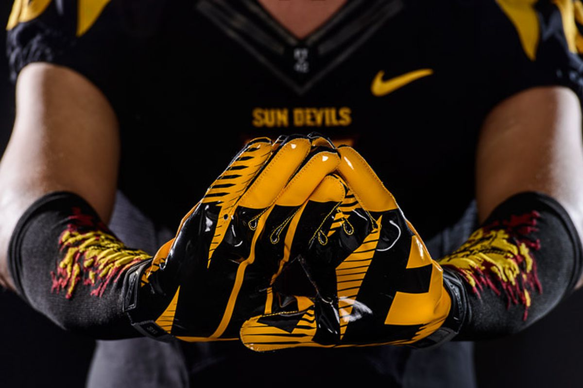 The Sun Devils' new gloves are the latest piece of the uniform reveal. 