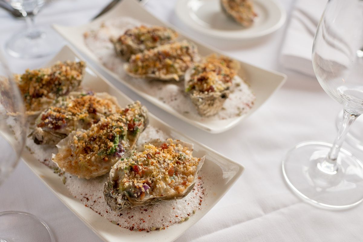 Oysters Rockefeller at The Occidental