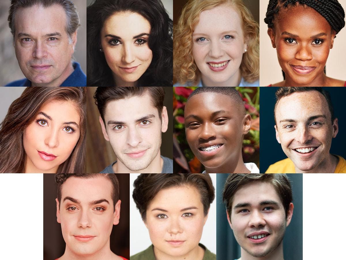 “New Faces Sing Broadway” features host Larry Adams (top row, left to right), Anna Marie Abbate, Isabella Andrews, Ciera Dawn; Taylor DiTola (middle row, left to rigth), Tim Foszcz, Cameron Goode, Garrett Griffin; Parker Guidry (bottom row, left to right), Devon Hayakawa and Kelan M. Smith.