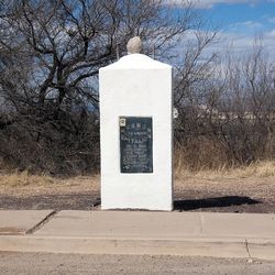 On Dec. 14, 1846, the Mormon Battalion left the San Pedro River, heading more northwesterly toward Tucson. What was considered to be their final camp on the San Pedro was a site near present-day Benson, Arizona, where this monument to the battalion is located.

