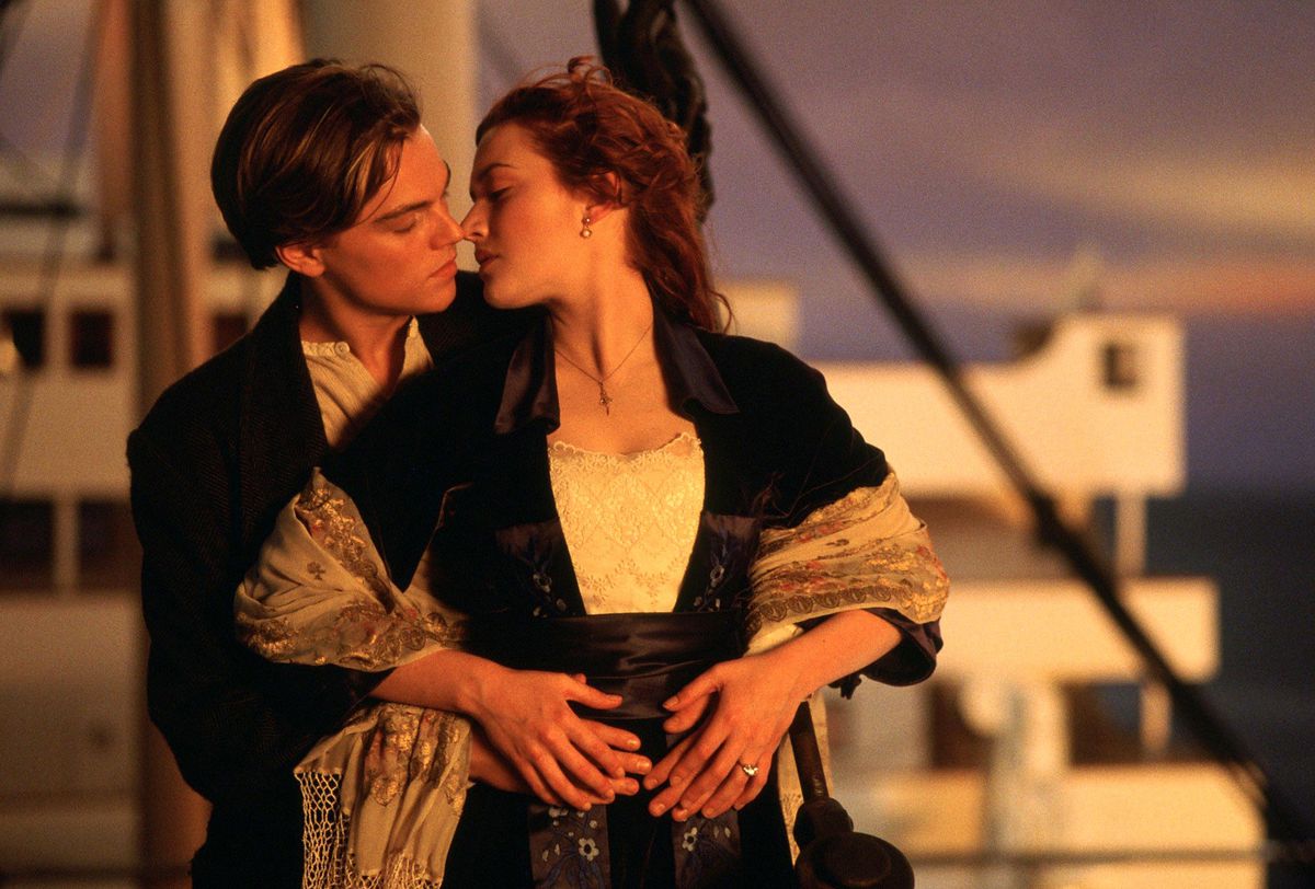 Kate Winslet and Leonardio DiCaprio in Titanic, which turns 20 on December 19.