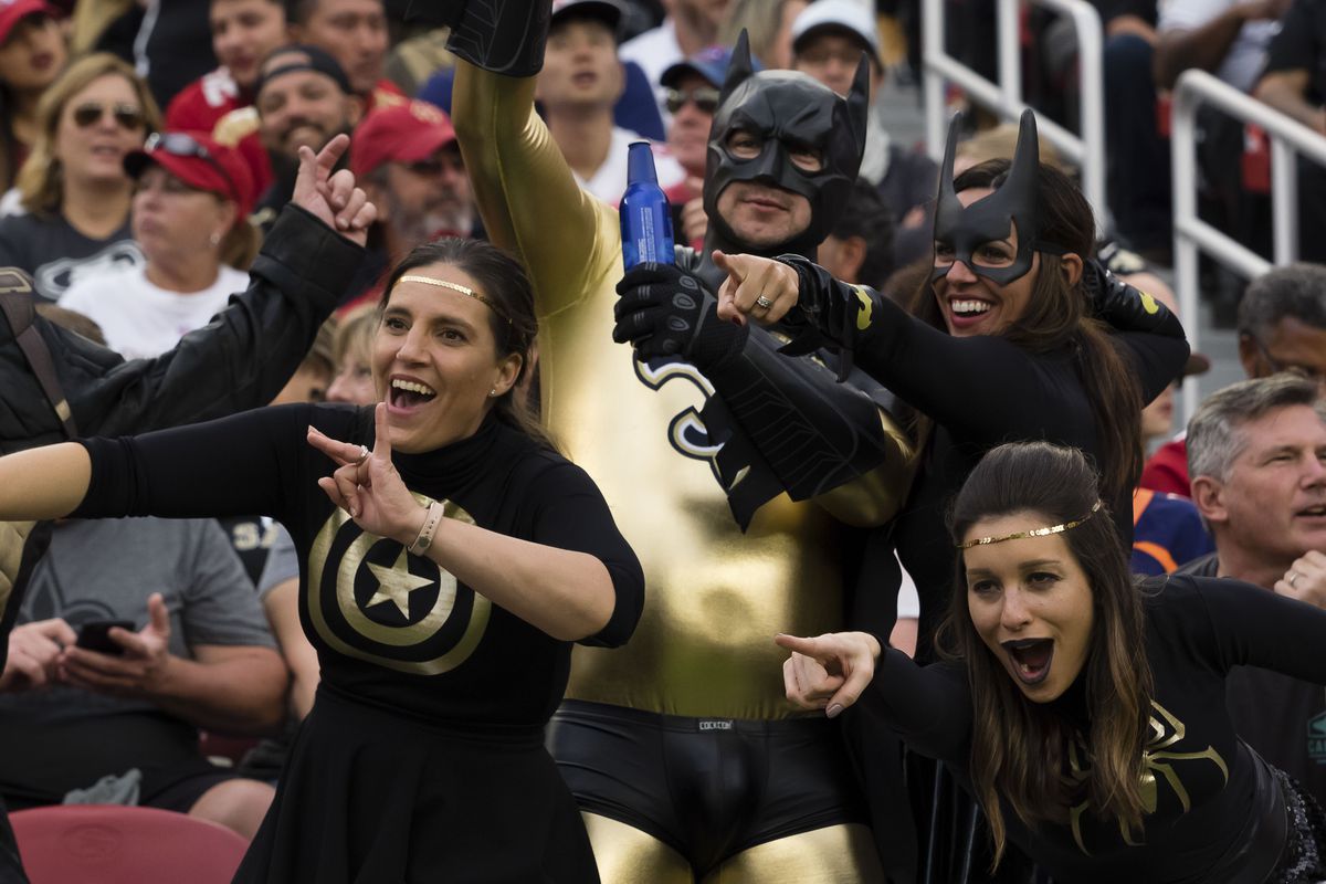The Who Dat Nation was in full force in Santa Clara