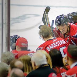 Ovechkin Says Something to Backstrom