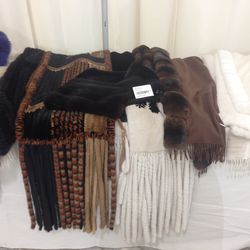 Assorted fur scarves