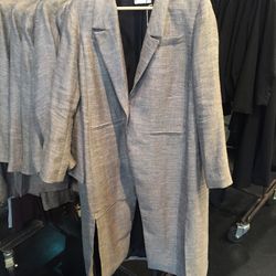 Tweed duster coat, $635 (was $1,270)