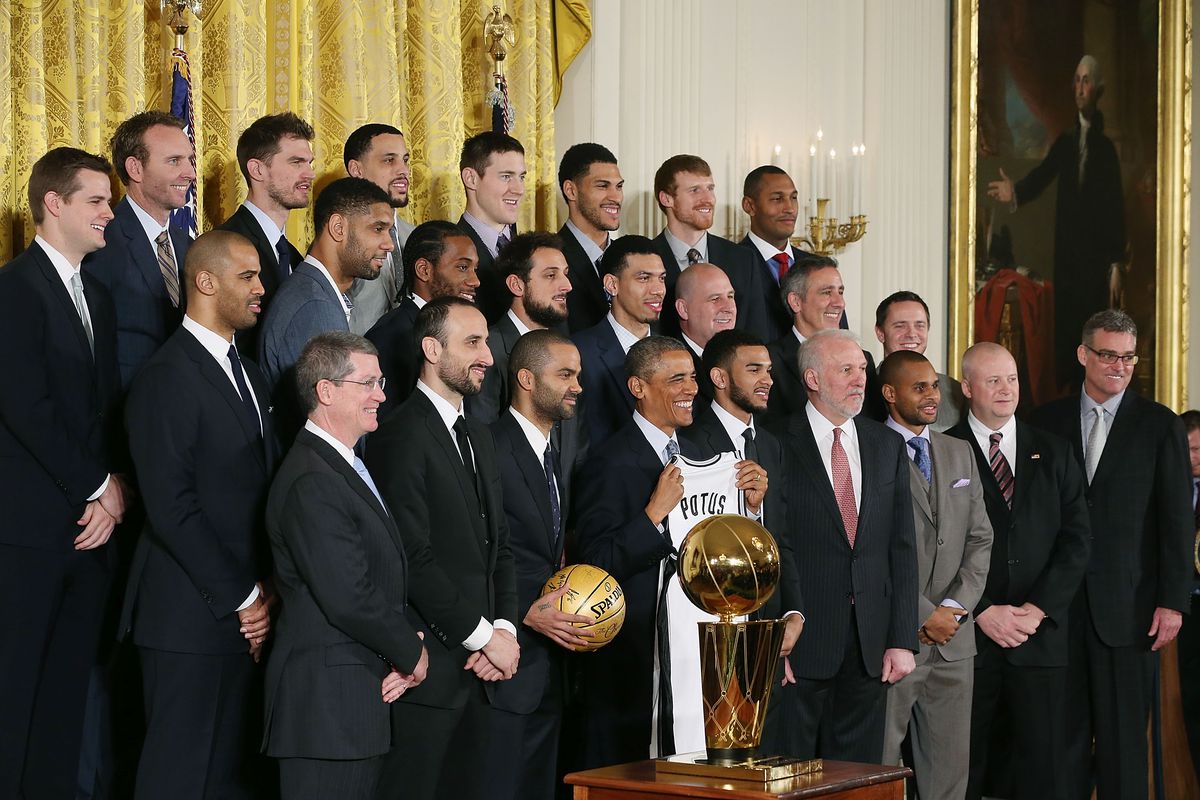 President Obama Welcomes NBA Champion San Antonio Spurs To White House