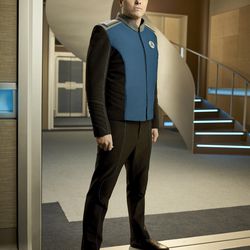 Seth MacFarlane as Ed Mercer in the new space adventure series "The Orville."