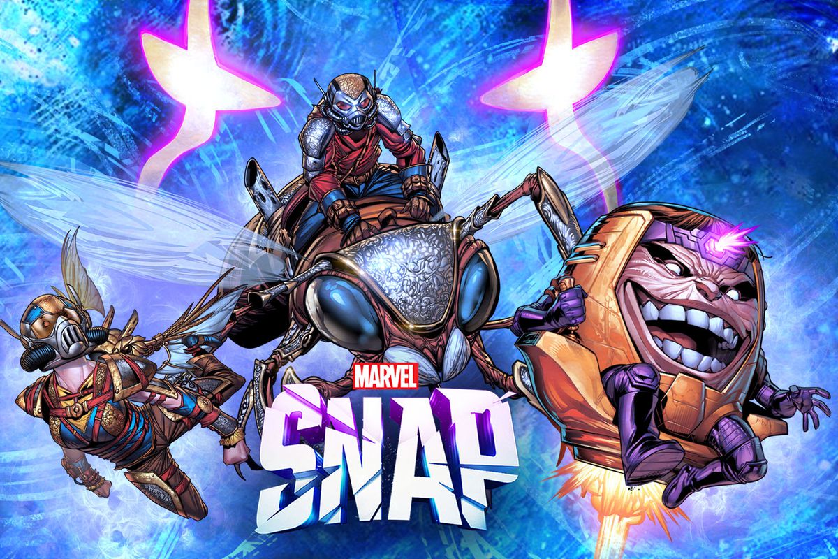 Ant-Man, the Wasp, and MODOK fly through a quantum tunnel in key art for Marvel Snap’s new season.