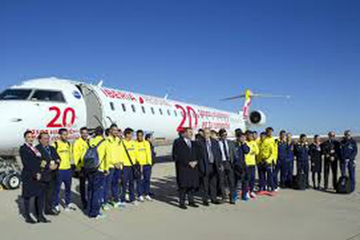 this was the first charter Villarreal took from Castellon--the first flight