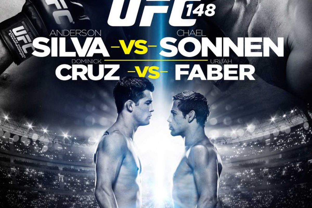 UFC 148 poster pic for "Silva vs. Sonnen 2" at the MGM Grand Garden Arena in Las Vegas, Nevada, on July 7, 2012.
