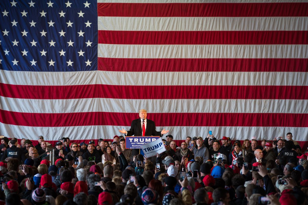 Donald Trump Holds Campaign Rally In Rochester, NY