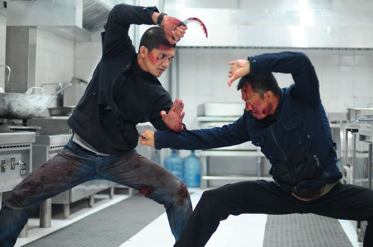 Yuda (Iko Uwais) and The Assassin face off in The Raid 2.