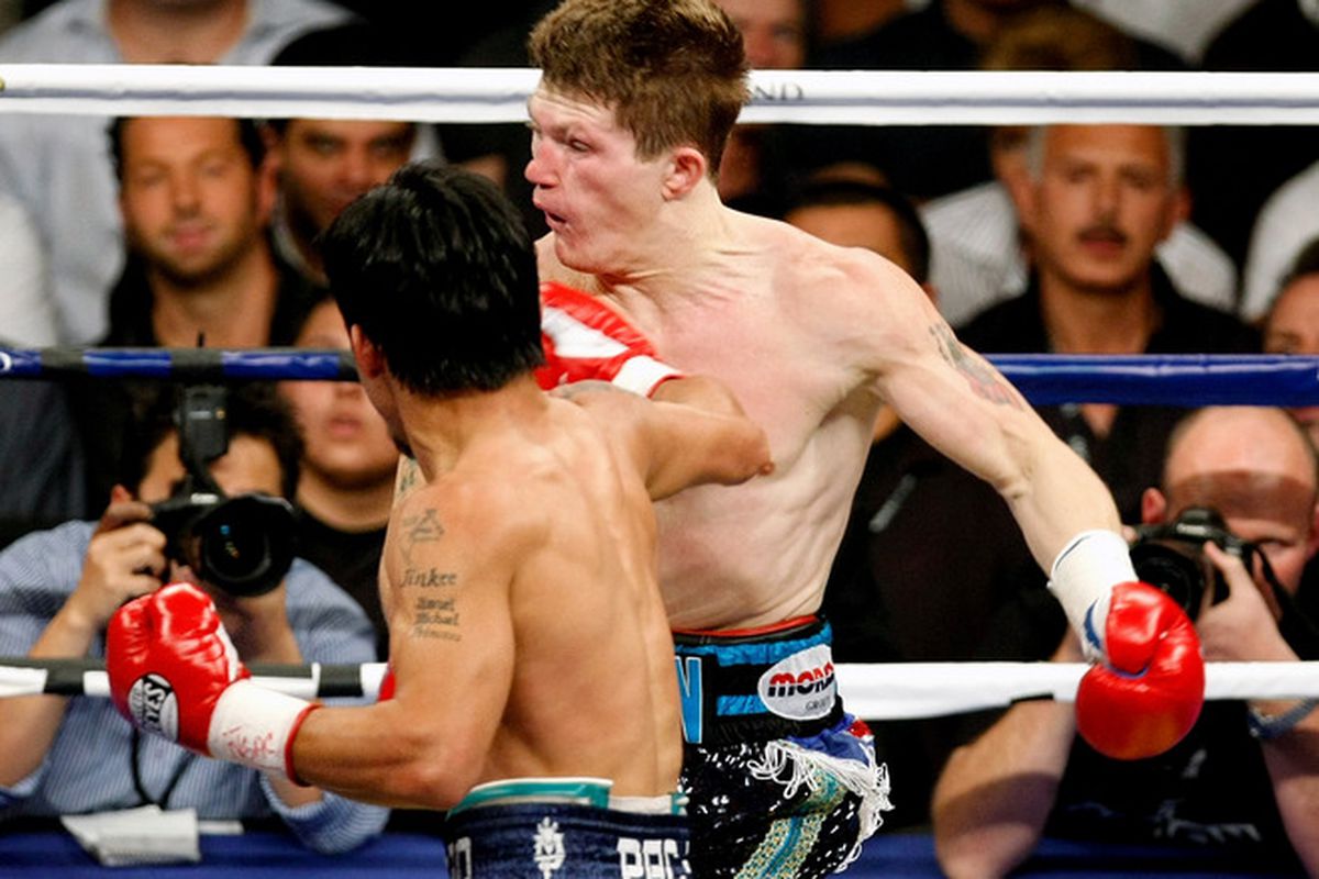 Ricky Hatton and Manny Pacquiao's future plans are being discussed by their promoters, but nothing is concrete. (Photo by Ethan Miller/Getty Imgaes)