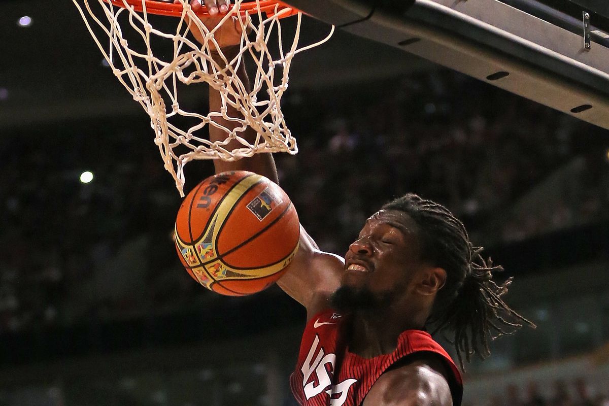 Stylish dunk, or a head and shoulders commercial? You decide.