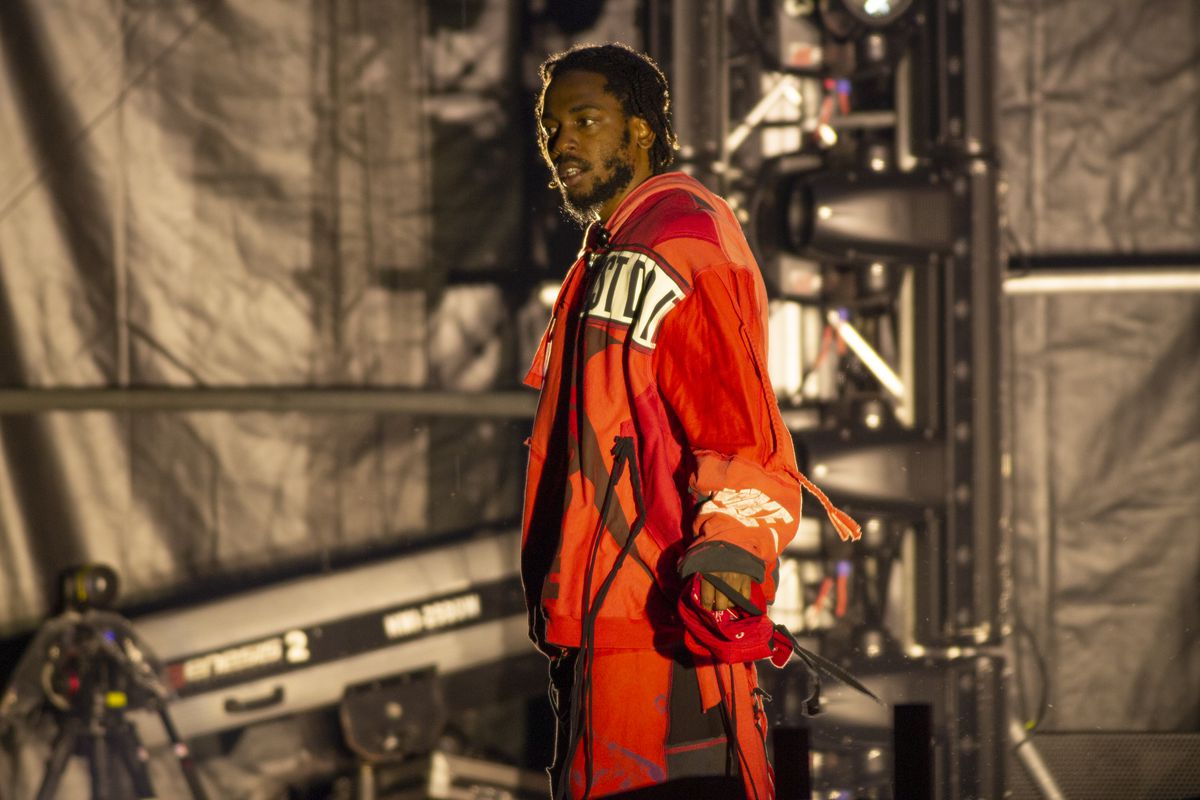 Kendrick Lamar on the first day of the Estereo Picnic music festival in Bogoata, Colombia, on 6 April 2019.
