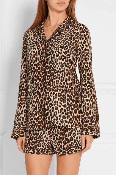Leopard print pajamas