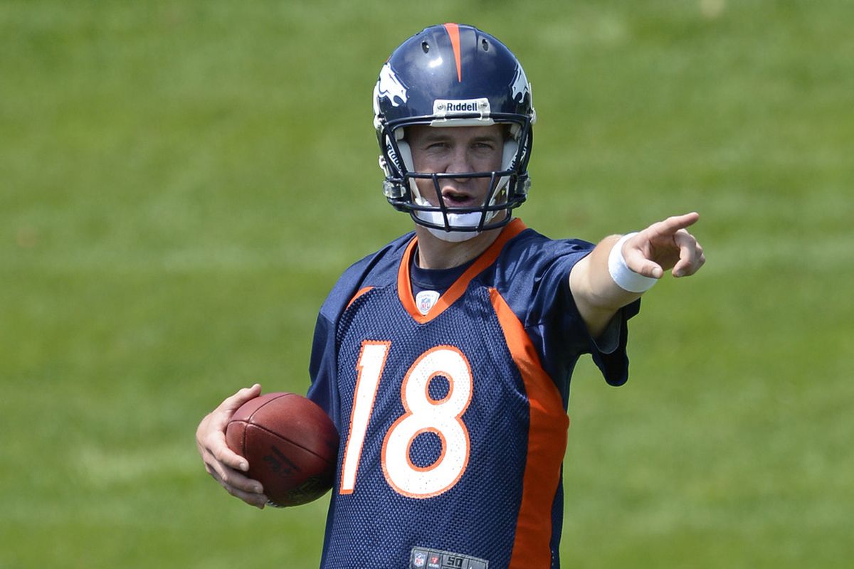 Manning may call on you to get your answers. (Mandatory Credit: Ron Chenoy-US PRESSWIRE)