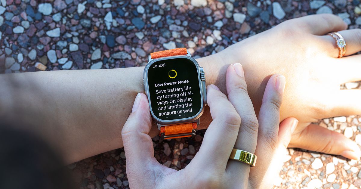 The Apple Watch Ultra gets another battery-saving workout setting
