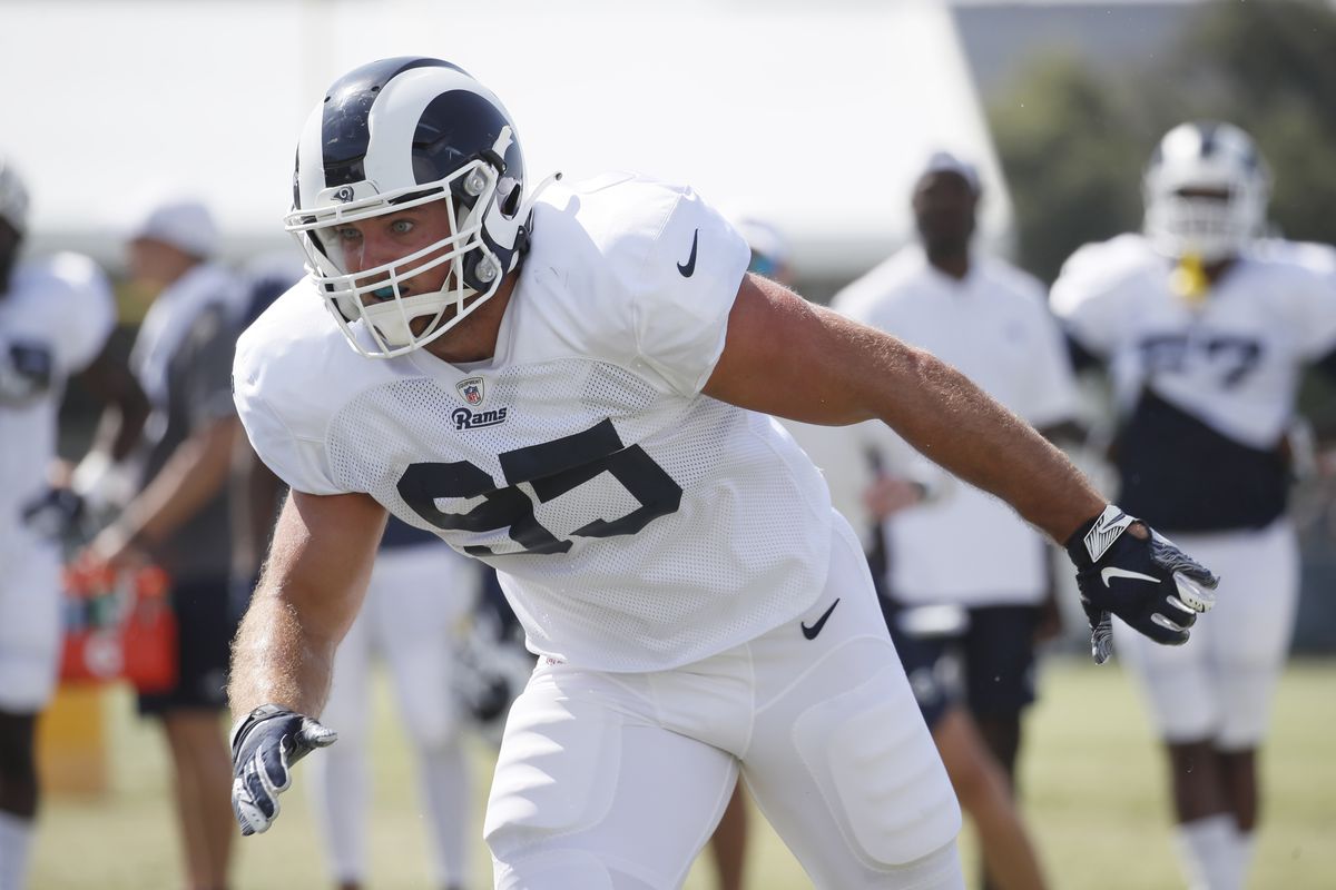 Los Angeles Rams LB Troy Reeder during training camp, Jul. 30, 2019.