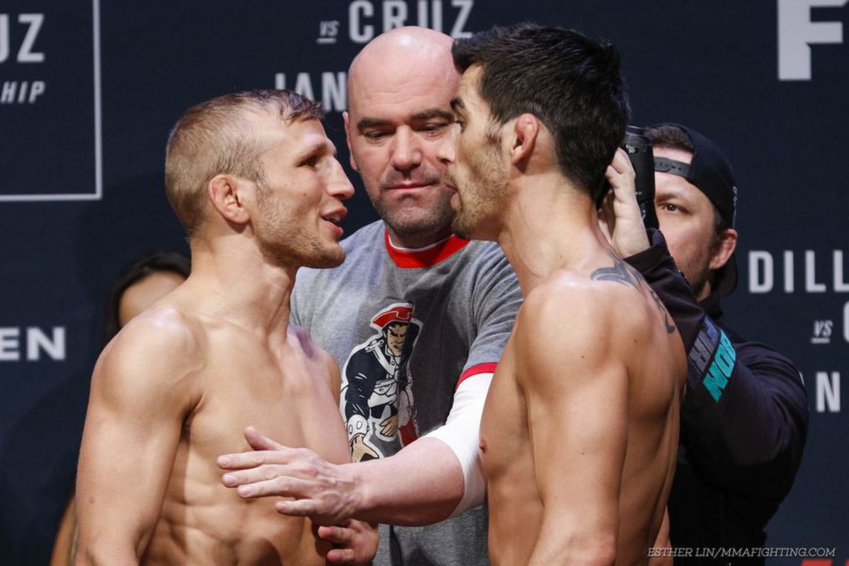 T.J. Dillashaw and Dominick Cruz collide in the UFC Fight Night 81 main event Sunday night.
