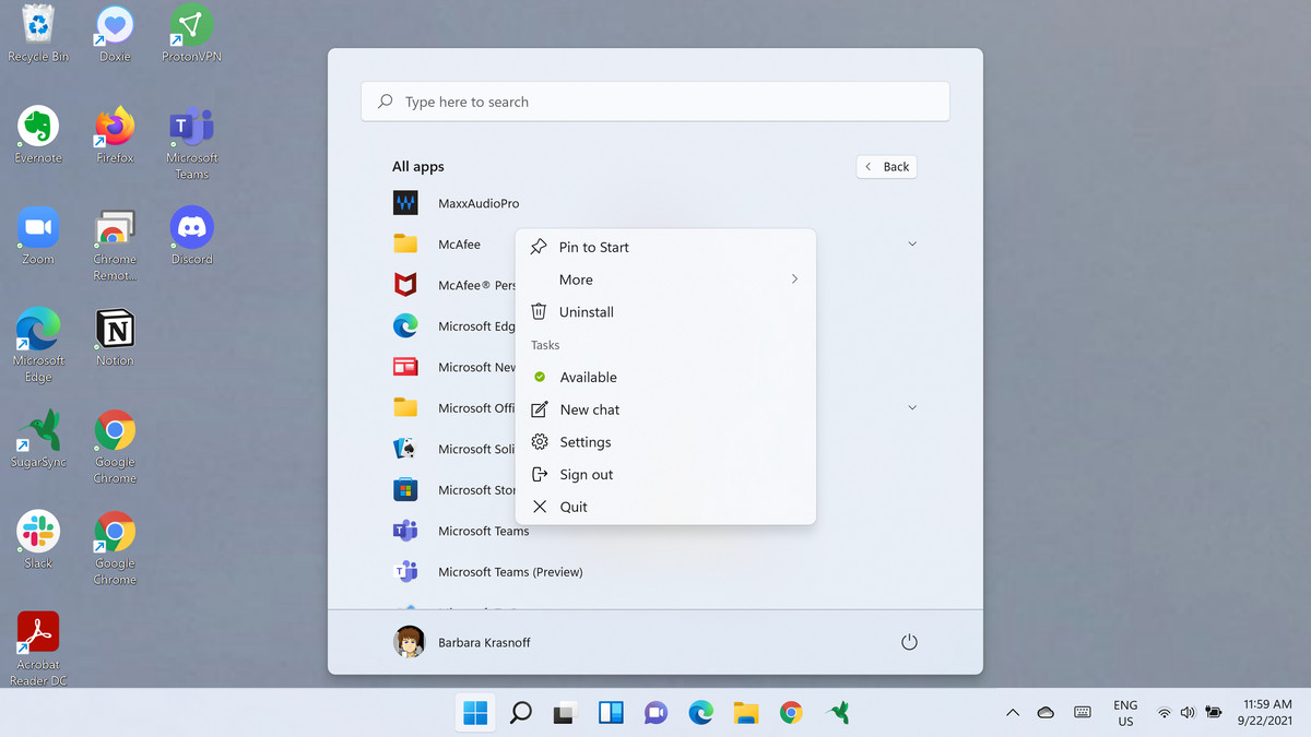 You can uninstall apps directly from your Start menu.