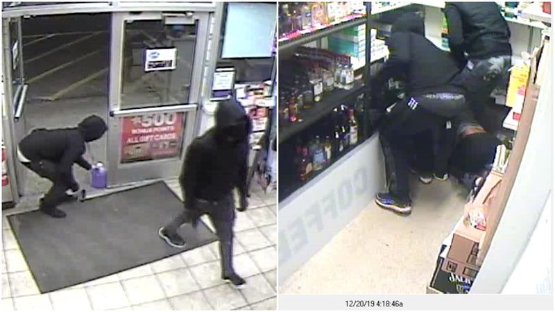 Masked suspects robbed a Speedway gas station in Frankfort Township