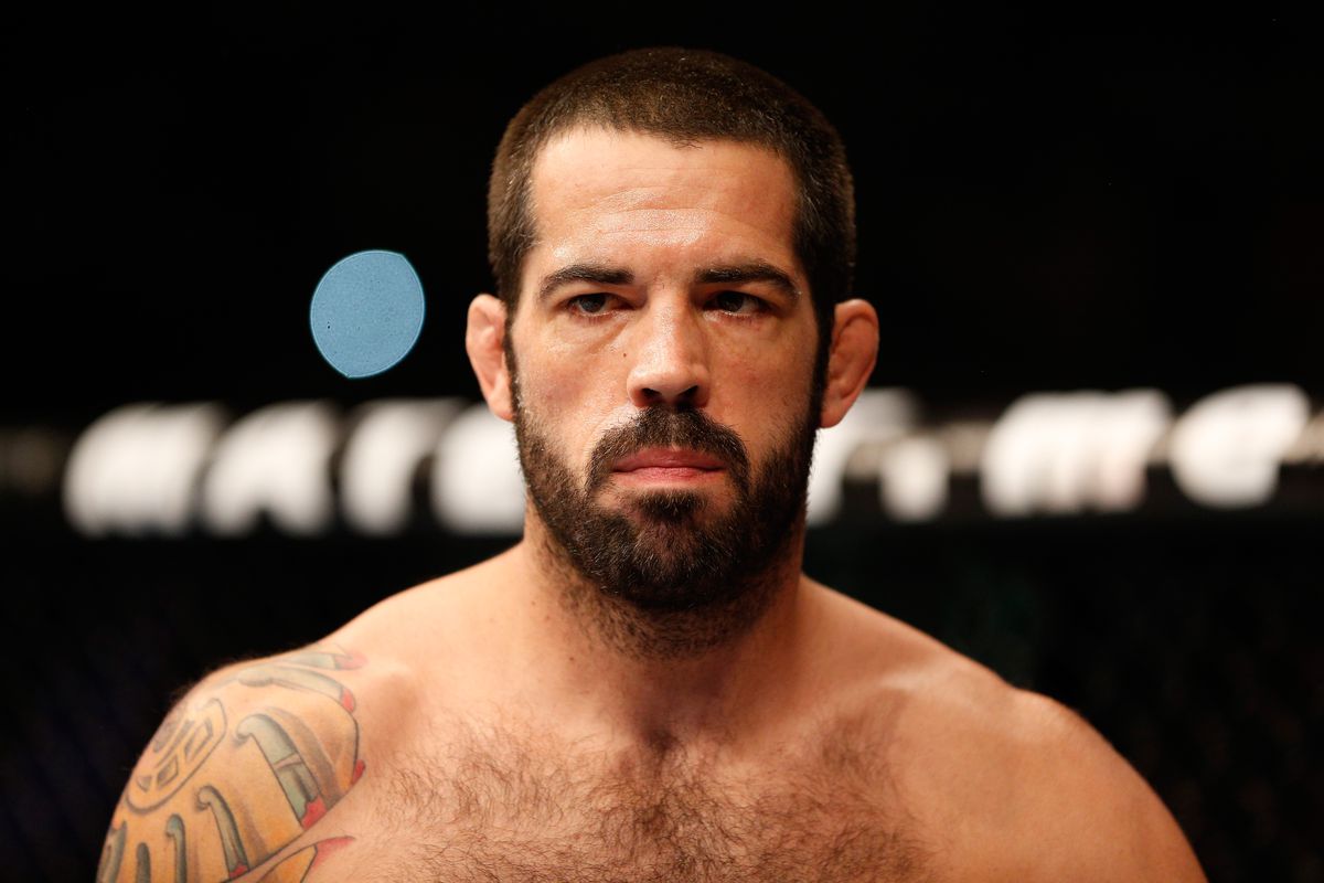 Veteran Matt Brown during his 2014 fight with former UFC champion Robbie Lawler. 