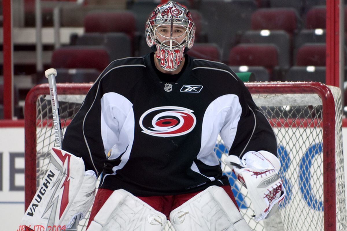 Carolina will rely heavily on Cam Ward in the final 16 games, and history shows he's up for the challenge. (Photo by <a href="http://www.flickr.com/photos/jbk-ltd/">LTD</a>)