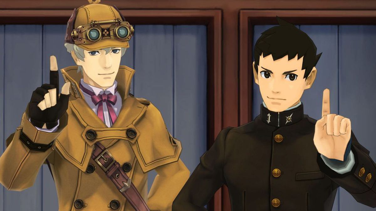 Herlock Sholmes (left) and Ryunosuke Naruhodo (right) in The Great Ace Attorney