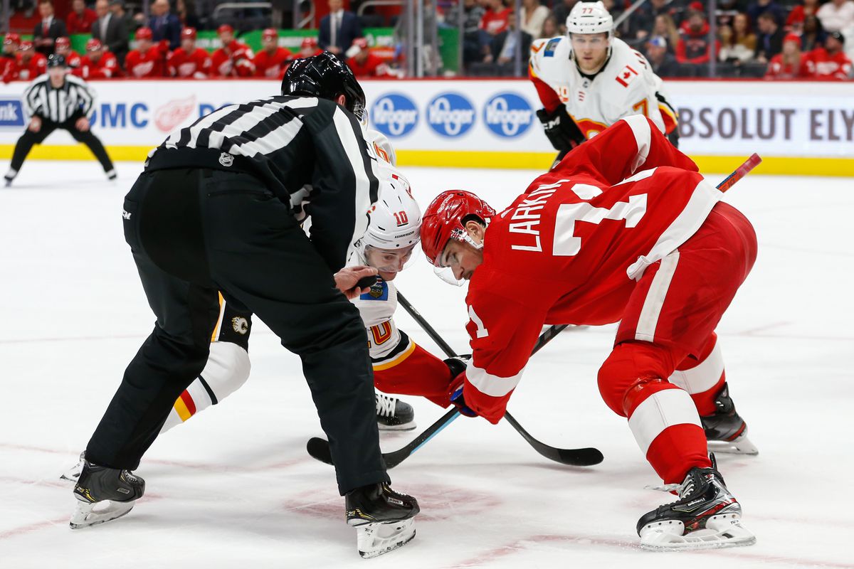 NHL: FEB 23 Flames at Red Wings