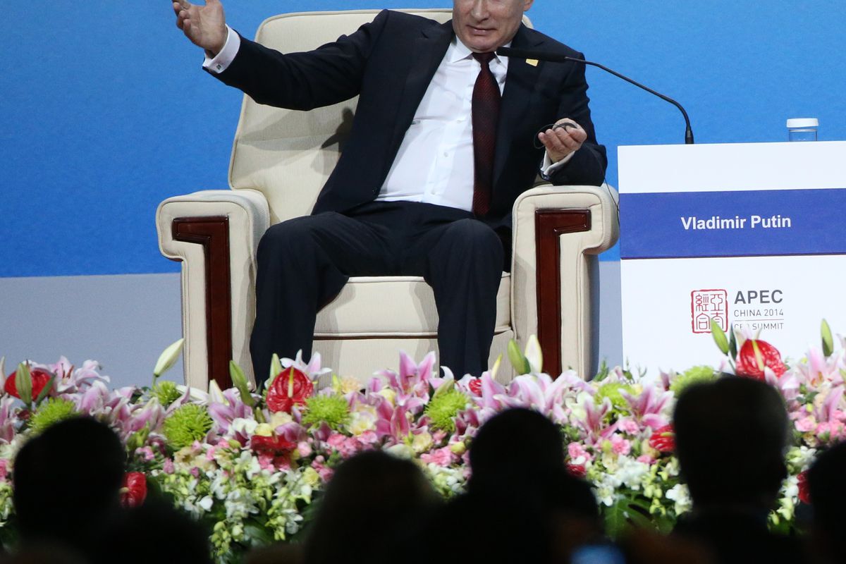 Russian President Vladimir Putin at the APEC meeting in Beijing, China