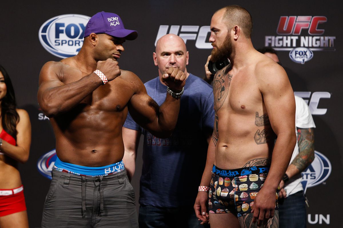 Alistair Overeem and Travis Browne will square off Saturday night.
